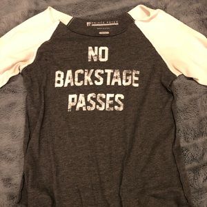No backstage passes shirt